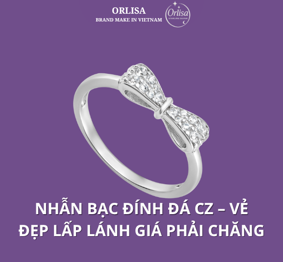 Nhẫn Bạc Đính Đá CZ – Vẻ Đẹp Lấp Lánh Giá Phải Chăng